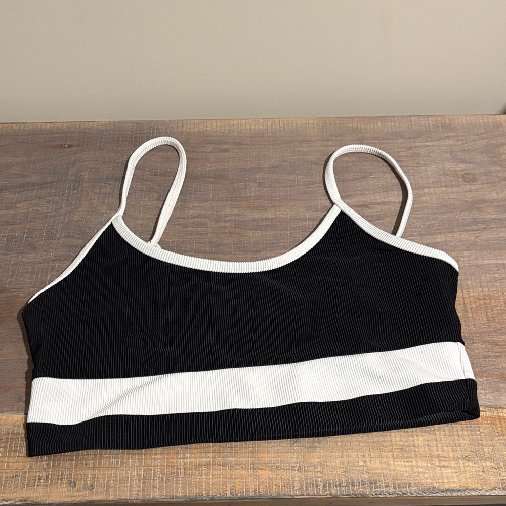 Beach Riot Eva Colorblock Rib Bikini Top - Picture 4 of 7